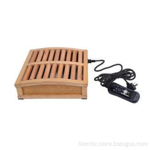 Electric Heater Wooden Foot Massager To Promotion Blood Cir